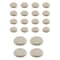 Prime-Line 1 in. and 1-3/4 in. Adhesive Round Beige Plastic Sliders for Table 20 Pack MP75290 - alternate 4